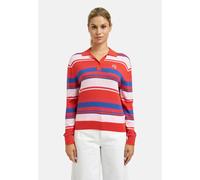 Polokragenpullover SMITH & SOUL, Damen, Gr. S, mandarine, Strick, Material: 40% Viskose, 30% Polyamid, 20% Polyester, 10% Kaschmir, gestreift, regular fit normal, hoch geschlossener Ausschnitt, einges