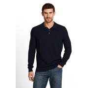 Polokragenpullover TOM TAILOR, Herren, Gr. M, sky captain blau, Strick, Obermaterial: 100% Baumwolle, unifarben, regular fit hüftbedeckend, Rundhals, Bündchen, Pullover, unifarben / Reine Baumwolle (9