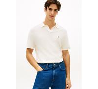 Polokragenpullover TOMMY HILFIGER "COOL TOUCH STRUCTURE", Herren, Gr. XXL, ivory petal, Strick, Obermaterial: 100% Baumwolle, regular fit normal, Rundhals, eingesetzt gerader Abschluss, Pullover Polok