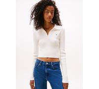 Tommy Jeans Damen Tjw Essential Polo Sweater Dw0dw21829 Pullover, White (Ancient White), L EU