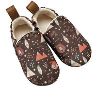 Pololo Barfuß-Hausschuhe aus Seaqual Yarn, Futter aus Baumwolle (organic) vegan, Größen 18/19 - 26/27 Fuchs 18/19