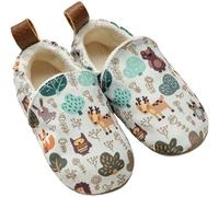 Pololo Barfuß-Hausschuhe aus Seaqual Yarn, Futter aus Baumwolle (organic) vegan, Größen 18/19 - 26/27 Wald 18/19