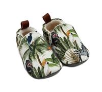 Pololo Barfuß-Hausschuhe aus Seaqual Yarn, Futter aus Baumwolle (organic) vegan, Größen 18/19 - 30/31 Dschungel 26/27