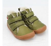 Pololo Barfuß Winterstiefel aus pflanzlich gegerbtem Leder, unisex, Gr. 22-34 Grün 31