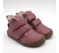 Pololo Barfuß Winterstiefel aus pflanzlich gegerbtem Leder, unisex, Gr. 22-34 Rosé 27