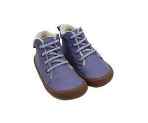 POLOLO Barfußhalbschuh, wollgefüttert, Schnürung Lila 24