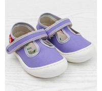 Pololo DEAKTIVIERT_luftiger Sommersneaker "Arena" aus Baumwolle (Bio kbA), Größen 20-27 Lila 23