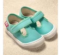 Pololo DEAKTIVIERT_luftiger Sommersneaker "Arena" aus Baumwolle (Bio kbA), Größen 20-27 Türkis 22