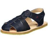 Pololo Jungen Unisex Kinder Ibiza Leder blau Sandale, 33 EU