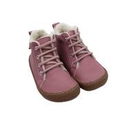 Pololo Kinder Barfuß Winterstiefel,gefütterte Kinderschuhe(Rose,23)