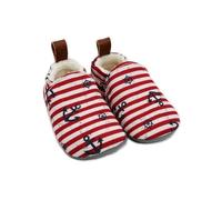 Pololo Barfuß-Hausschuhe aus Seaqual Yarn, Futter aus Baumwolle (organic) vegan, Größen 18/19 - 26/27 Anker 26/27