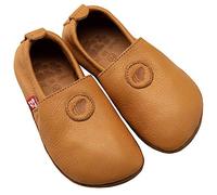 Pololo Unisex Baby Uni Indoor Hausschuh, Hellbraun, 20 EU