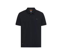 Camel Active Herren Poloshirt Regular Fit mit Kontrastdetails und Druckknöpfen Dunkelblau Größe M