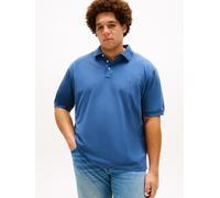 Poloshirt "BT -1985 REGULAR POLO -B", Herren, Gr. 4XL, aegean sea, Jersey, Obermaterial: 96% Baumwolle, 4% Elasthan, TOMMY HILFIGER BIG & TALL, unifarben, regular fit hüftlang, Flachstrickbündchen, Sh