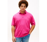 Poloshirt "1985 - REGULAR", Herren, Gr. XXL, eccentric magenta, Jersey, Obermaterial: 96% Baumwolle, 4% Elasthan, TOMMY HILFIGER BIG & TALL, unifarben, regular fit hüftlang, Rundhals, eingesetzt Flach