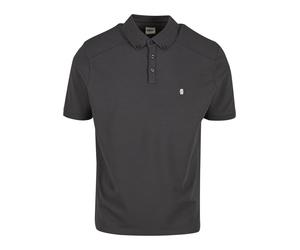 Poloshirt 883POLICE "883 Police NEPTUNES POLOS", Herren, Gr. M, dusty grau, 50% Baumwolle, 45% Modal, 5% Elasthan, bedruckt, normal, amerikanischer Ausschnitt, Shirts (30111353-M) dusty grau