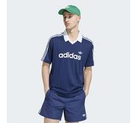 Poloshirt ADIDAS ORIGINALS "PINSTR JSY", Herren, Gr. XXL, night indigo, weiß, Obermaterial: 100% Polyester, Shirts (86677658-XXL) night indigo, weiß