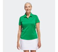 Poloshirt ADIDAS PERFORMANCE "SOLID PERFORMANCE SLEEVE FÜR DAMEN", Damen, Gr. M, grün, Obermaterial: 100% Polyester, Shirts, mit Druckknopfverschluss, aus Polyester, leichtes Pikeematerial (99678063-M