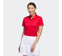 Poloshirt ADIDAS PERFORMANCE "SOLID PERFORMANCE SLEEVE FÜR DAMEN", Damen, Gr. XXL, rot (collegiate rot), Obermaterial: 100% Polyester, Shirts, mit Druckknopfverschluss, aus Polyester, leichtes Pikeema