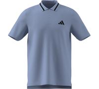 Poloshirt ADIDAS SPORTSWEAR "M SL PQ PS", Damen, Gr. M, schwarz (glow blau, schwarz), Obermaterial: 100% Baumwolle, Shirts (66133819-M) glow blau, schwarz