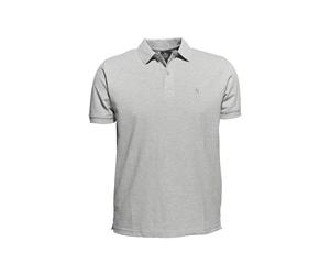 Poloshirt AHORN SPORTSWEAR, Herren, Gr. 7XL, grau, 80% Baumwolle, 20% Polyester, bestickt, normal, ohne Ausschnitt, Shirts, in klassischem Design (29109038-7XL) grau