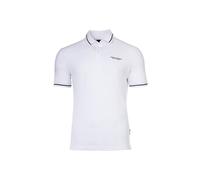 AX ARMANI EXCHANGE Herren Poloshirt - T-Shirt, einfarbig, Baumwolle Weiß L