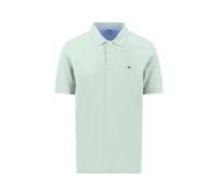 Poloshirt aus Baumwolle mit strukturierter Oberfläche Mint/XXL