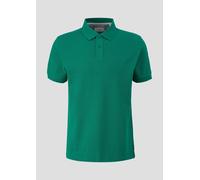 Poloshirt in unifarbenem Design S men Gruen