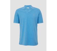 s.Oliver Poloshirt aus Piqué mit Garment Dye blau L