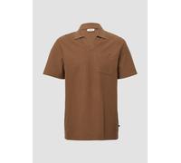 Poloshirt aus Struktur-Jersey mit Brusttasche XL braun 2163097.8483.XL