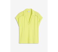 Poloshirt aus Viskose- Pique mit Spitzeneinsatz 52/54 (XXL)