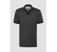 s.Oliver Poloshirt aus zweifarbigem Piqué mit Brusttasche
