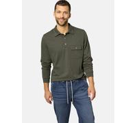 Poloshirt BABISTA "Langarm-Poloshirt FIOREZONTO", Herren, Gr. 52, grün (oliv), Obermaterial: 100% Baumwolle CO., regular fit normal, ohne Ausschnitt, Shirts, mit elastischem Bündchen (58581935-52) oli