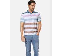 Poloshirt BABISTA "Poloshirt ALRIN", Herren, Gr. L, weiß (weiß gestreift), Obermaterial: 100% Baumwolle CO., regular fit normal, ohne Ausschnitt, Shirts (84840160-L) weiß gestreift