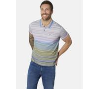 Poloshirt BABISTA "Poloshirt JORGIO", Herren, Gr. 3XL, grün (lila grün gestreift), Obermaterial: 55% Baumwolle CO. 45% Polyester COOLMAX(R) PES(Coolmax)., Shirts (91002601-XXXL) lila grün gestreift