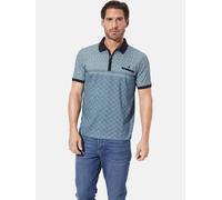 Poloshirt BABISTA "Poloshirt PALDUN", Herren, Gr. XXL, blau (blau gemustert), Obermaterial: 60% Baumwolle CO. 40% Polyester COOLMAX PES(Coolmax)., Shirts (84388925-XXL) blau gemustert