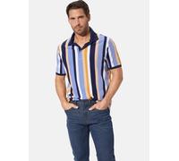 Poloshirt BABISTA "Poloshirt SENDAR", Herren, Gr. M, blau (blau gestreift), Obermaterial: 100% Baumwolle CO., regular fit normal, ohne Ausschnitt, Shirts (68301738-M) blau gestreift