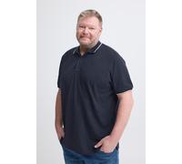 Poloshirt BLEND "BHEDIN POLO S/S", Herren, Gr. 3XL, blau (salute), Jersey, Obermaterial: 100% Baumwolle, unifarben, regular fit normal, ohne Ausschnitt, Shirts, in großen Größen (77635836-XXXL) salute