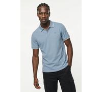 Poloshirt BLEND "BHEDIN POLO S/S", Herren, Gr. L, faded denim, Jersey, Obermaterial: 100% Baumwolle, unifarben, regular fit normal, ohne Ausschnitt, Shirts (22691513-L) faded denim