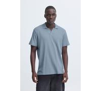 Poloshirt BLEND "BHEskild", Herren, Gr. XXL, faded denim, Piqué, 100% Baumwolle, unifarben, Basic, normal normal, V-Ausschnitt, gerader Abschluss, Shirts, Strukturiertes Polo-Hemd (65989021-XXL) faded