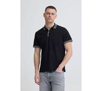 Poloshirt BLEND "BHFable", Herren, Gr. L, schwarz beauty, Web, 100% Baumwolle, Strukturmuster, Basic, normal normal, ohne Ausschnitt, gerader Abschluss, Shirts, Klassisches Polo-Shirt mit kurzer Knopf