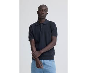 Poloshirt BLEND "BHGarry Knit", Herren, Gr. M, salute, Feinstrick, 100% Baumwolle, Strukturmuster, Basic, normal hüftlang, ohne Ausschnitt, Rippbündchen, Shirts, Modernes Feinstrick-Poloshirt mit kurz