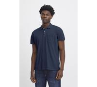 Poloshirt BLEND "BHPolo", Herren, Gr. XL, marineblaus, Web, 100% Baumwolle, unifarben, regular fit normal, V-Ausschnitt, Shirts, Lässiges Poloshirt mit Brusttasche (15791340-XL) marineblaus