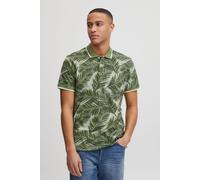 Poloshirt BLEND "BHPolo", Herren, Gr. M, dill, Web, 100% Baumwolle, geblümt, regular fit normal, V-Ausschnitt, Shirts, Klassisches Polo-Shirt (68290123-M) dill