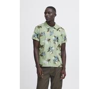 Poloshirt BLEND "BHPolo", Herren, Gr. M, mistletoe, Web, 100% Baumwolle, geblümt, regular fit normal, Shirts, Lässiges Poloshirt mit Print (83141234-M) mistletoe