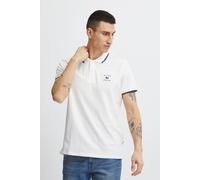 Poloshirt BLEND "BHPolo", Herren, Gr. M, snow weiß, Web, 95% Baumwolle, 5% Elasthan, unifarben, regular fit normal, V-Ausschnitt, Shirts, Klassisches Polo-Shirt (64575051-M) snow weiß