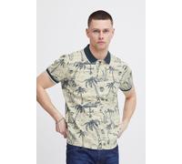 Poloshirt BLEND "BHPolo", Herren, Gr. XXL, marineblaus, Web, 100% Baumwolle, geblümt, regular fit normal, V-Ausschnitt, Shirts, Lässiges Poloshirt mit Print (34808061-XXL) marineblaus