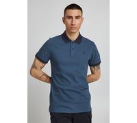 Poloshirt BLEND "BHRalf", Herren, Gr. L, ensign blau, Web, 100% Baumwolle, unifarben, regular fit, V-Ausschnitt, Rippbündchen, Shirts, Polo mit farblich abgesetztem Kragen (44824819-L) ensign blau