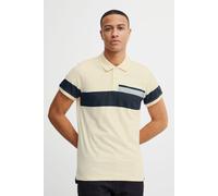 Poloshirt BLEND "BHUdo", Herren, Gr. XXL, cloud cream, Web, 100% Baumwolle, gemustert, regular fit normal, V-Ausschnitt, Shirts, Klassisches Polo-Shirt (34442965-XXL) cloud cream