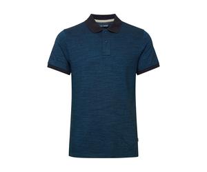 Poloshirt BLEND "Poloshirt BHAlfredo", Herren, Gr. M, blau (delft), Obermaterial: 70% Baumwolle CO. 30% Polyester PES., Shirts (57093020-M) delft